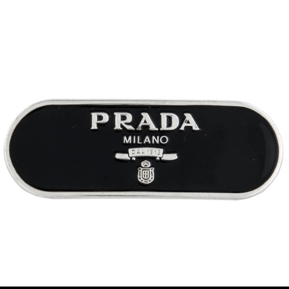 Authentic PRADA Logo hair clip - Picture 2 of 8